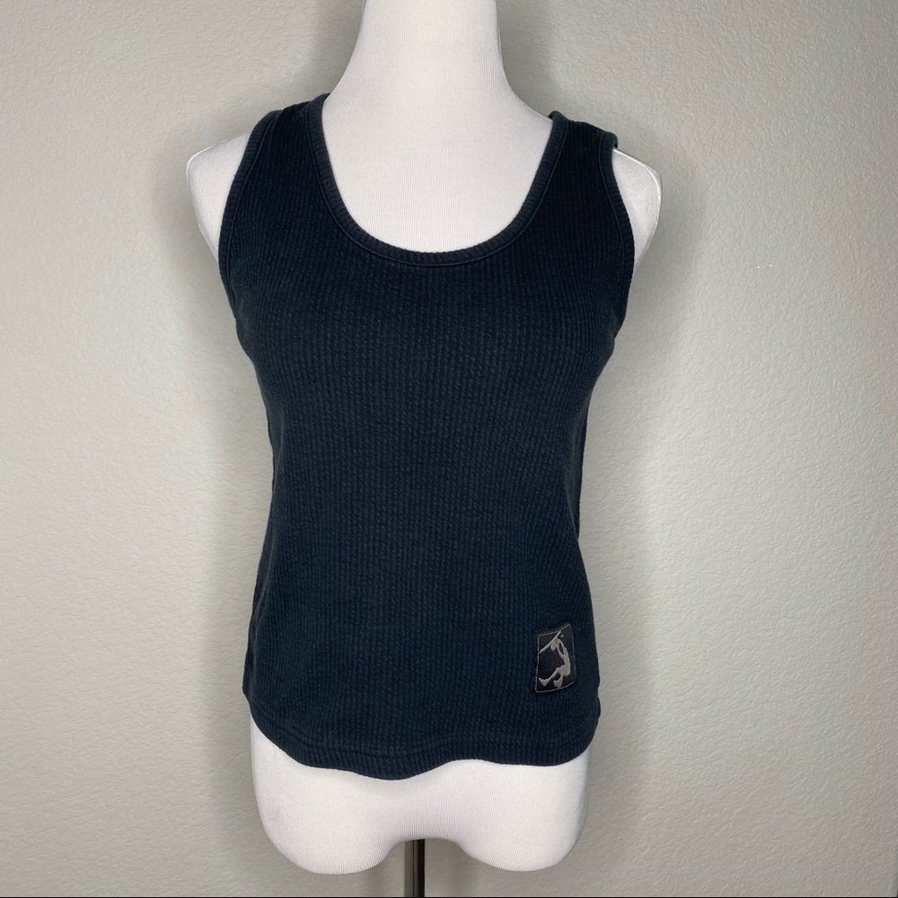 Vintage Y2K Shaq Ribbed Black Tank Top Size Medium